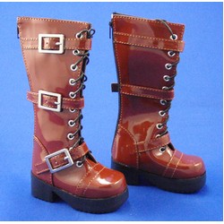 Tall 3 Buckle Boots Brown (1/4)